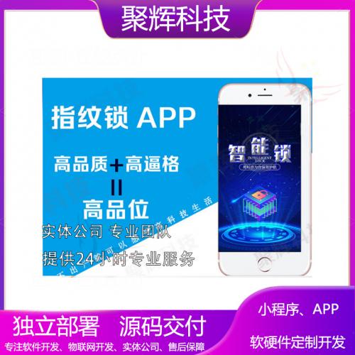 指纹锁系统开发共享锁具小程序app制作开发安全类软件网站开发