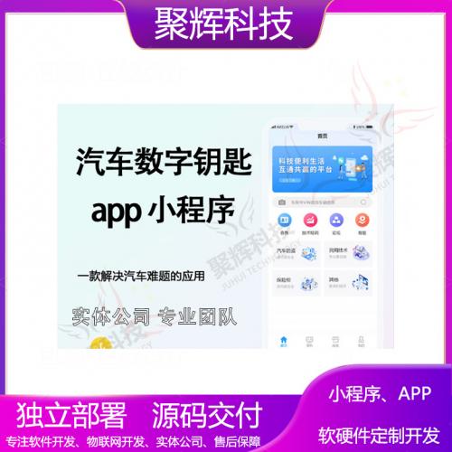 汽车数字钥匙app开发电子钥匙小程序开发智能电子工具软件开发