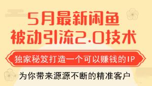 狼叔最新闲鱼被动引流技巧教程_打造一个可以赚钱的IP独家秘笈